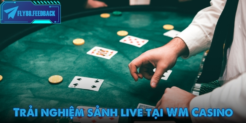 Dealer tại WM Casino vận hành phiên chơi với quy trình chia bài minh bạch